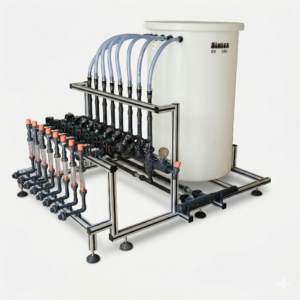 Fertigation Machine Mixing Tank Model – 8 Channel, 600 LPH System