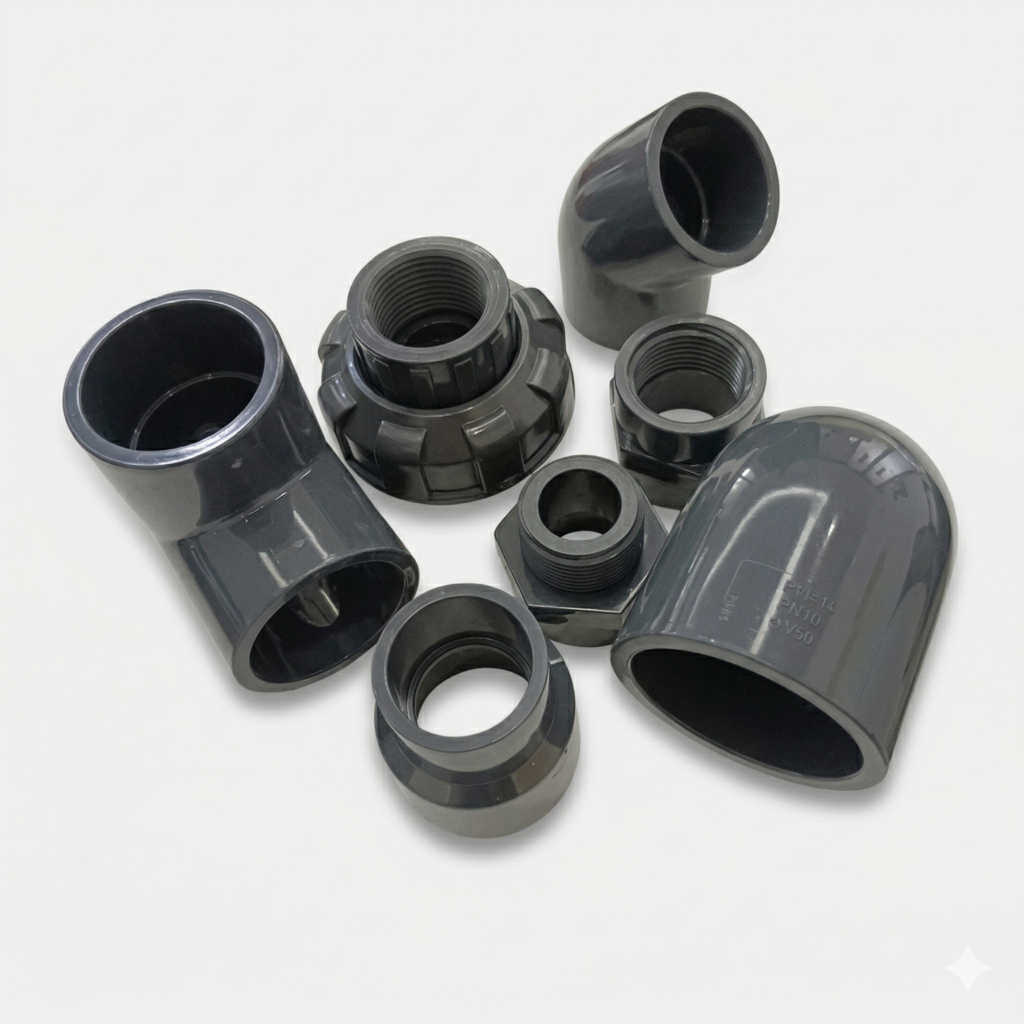 PVC-U Industrial Fittings (Schedule 80, PN16)